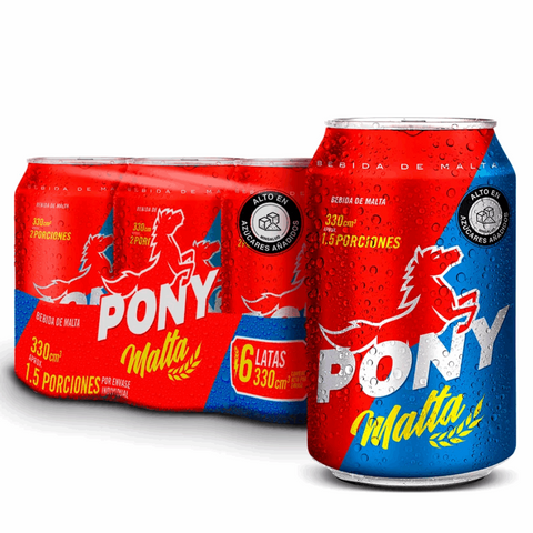 6-Pack de Malta Pony en lata