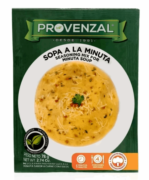 Sopa a la Minuta Mix| 55Gr | PROVENZAL