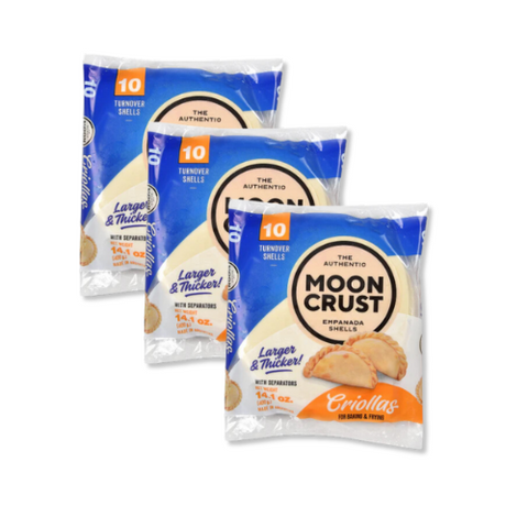 3 pack Tapas de empanadas Criollas | 600grs | Moon Crust