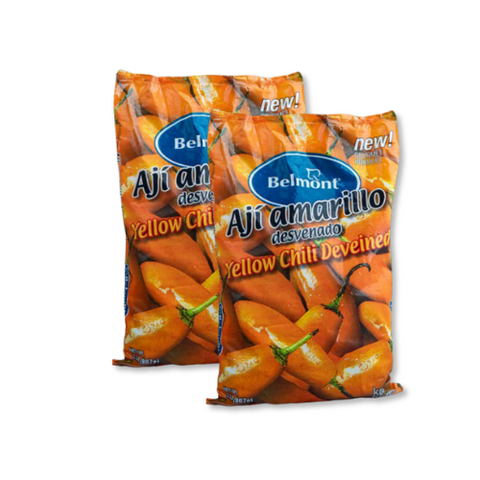 2 Pack Aji Amarillo Desvenado | 2Lb | Belmont Peru