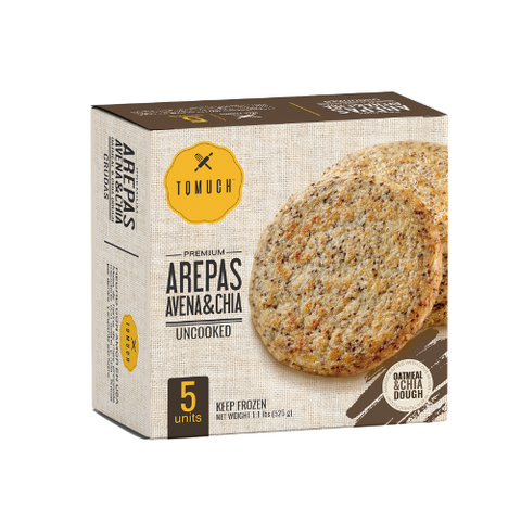 Chia and oat arepas | 5 Units | TQMUCH