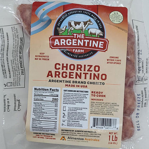 Argentine Chorizo ​​| 16oz | The Argentine Farm