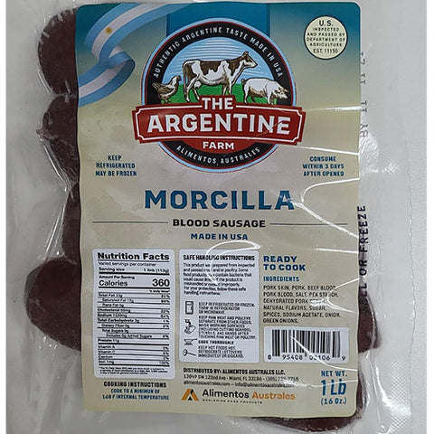 Argentine Black Pudding | 1lb | The Argentine Farm