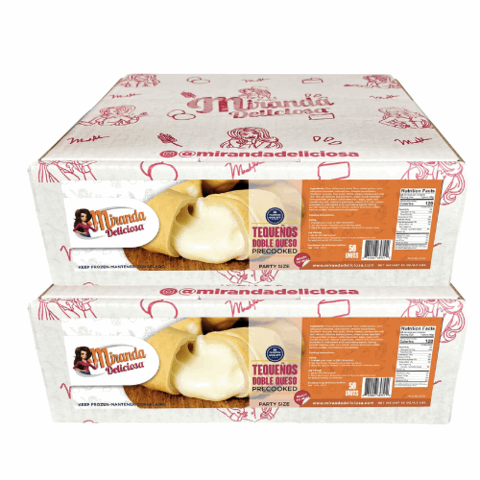 2 Pack Tequeños de Queso Precocidos x50 unidades | Miranda Deliciosa