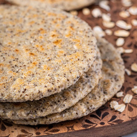 Chia and oat arepas | 5 Units | TQMUCH