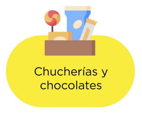 Chucherías y chocolates