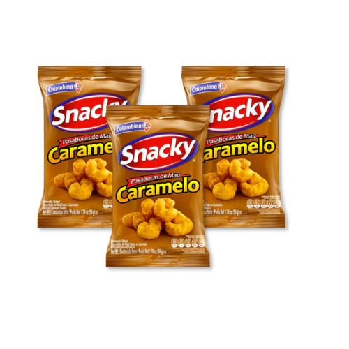 3 Pack Pasabocas de Maiz Snacky | 50 gr