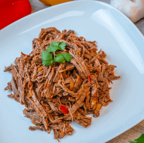 Carne Mechada| Shredded Beef | 2 servings | 1 Lb | Casera Healthy Foods