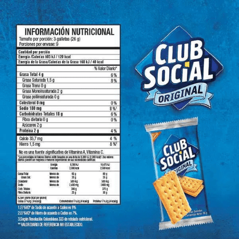 Club Social | 9 Unidades | Nabisco