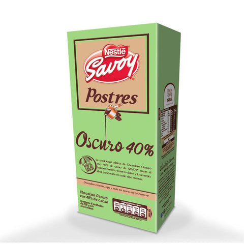 Chocolate Oscuro para Postres 40% | 4 tabletas