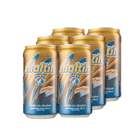 6 Pack Malta Maltin Polar en Lata | POLAR