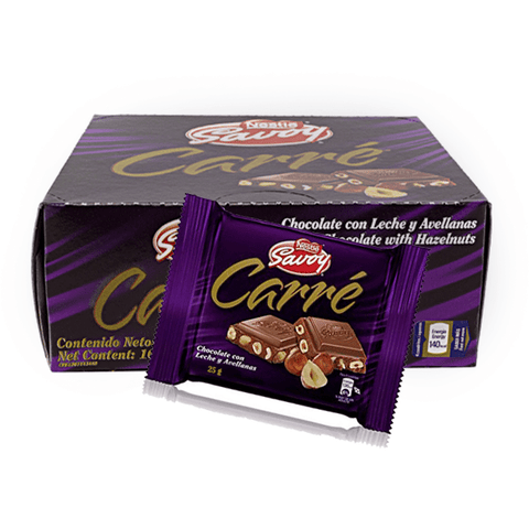 Carre Hazelnut Chocolate Box | 16 Units | savoy